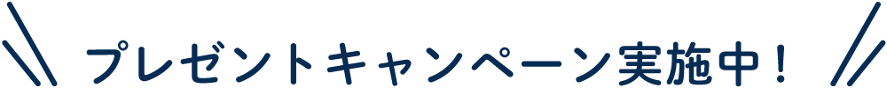 プレゼントキャンペーン実施中！