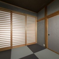 落ち着いたトーンのモダンな和室