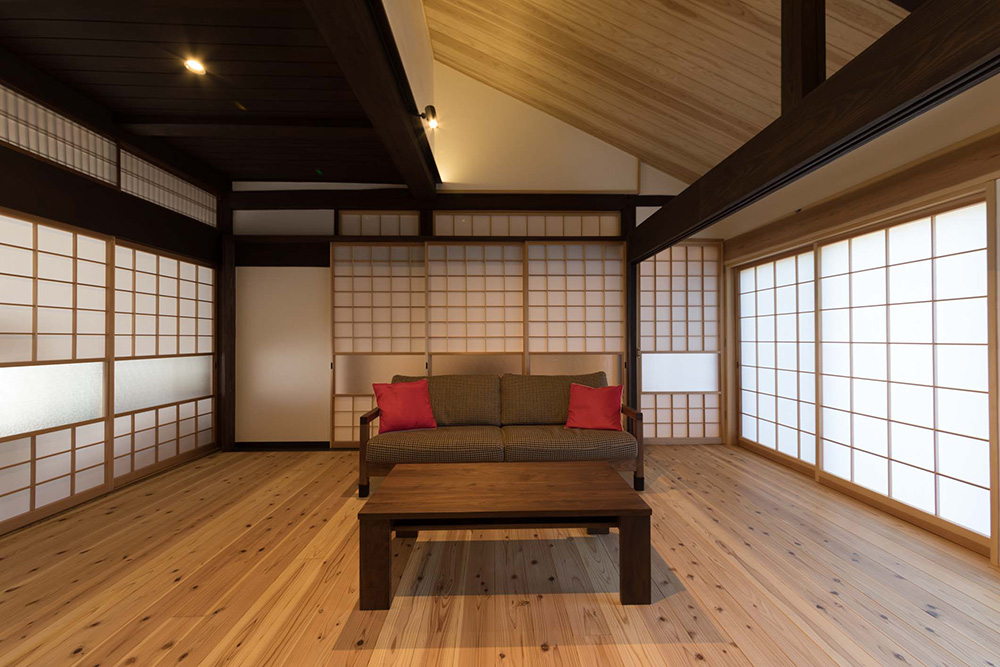 和モダンなリビング