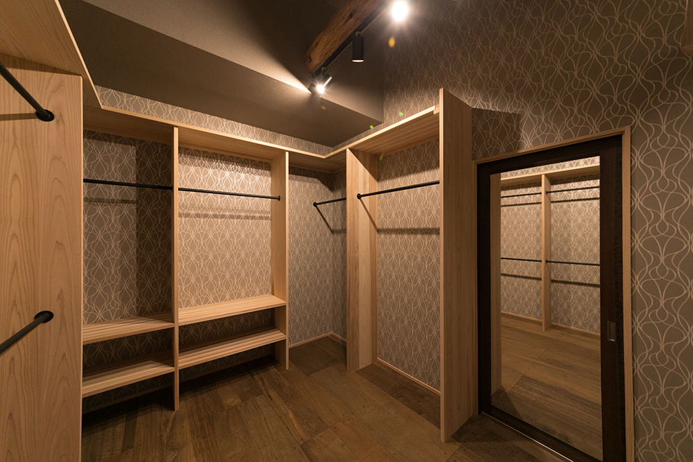 ウォークインクローゼットも、大容量