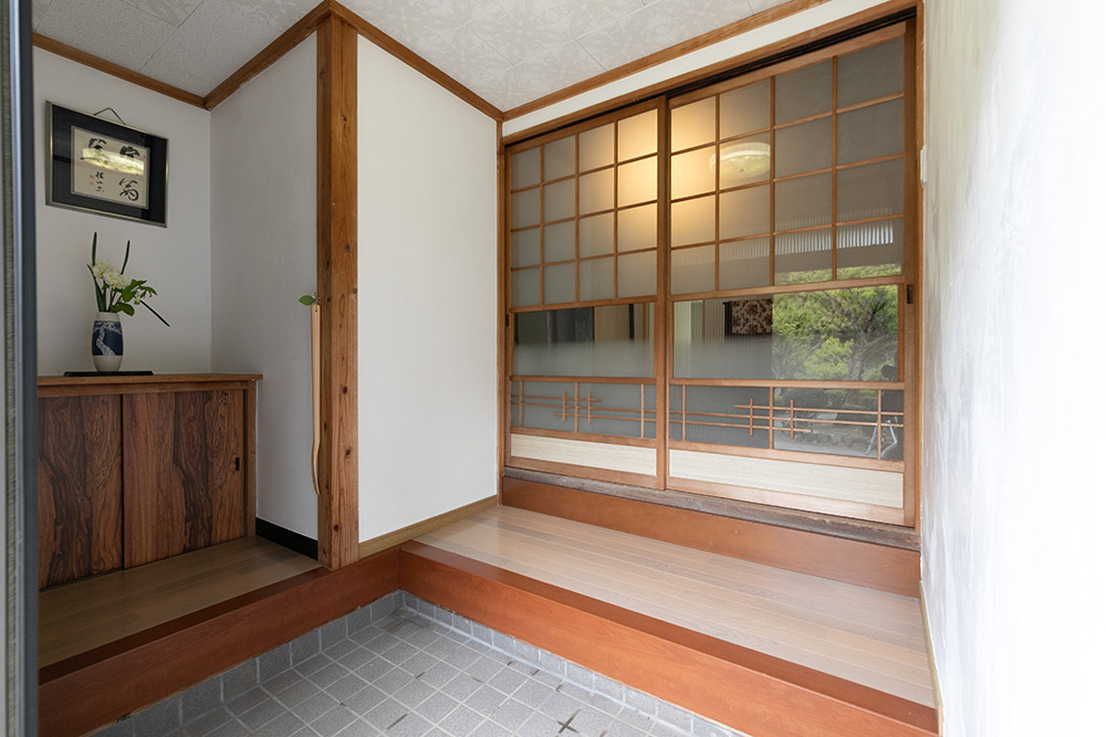 お客様を迎える玄関