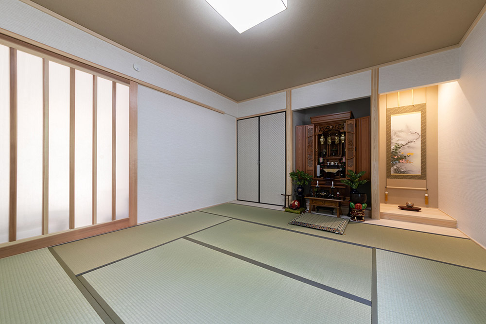 和室はシンプルで落ち着きのある空間