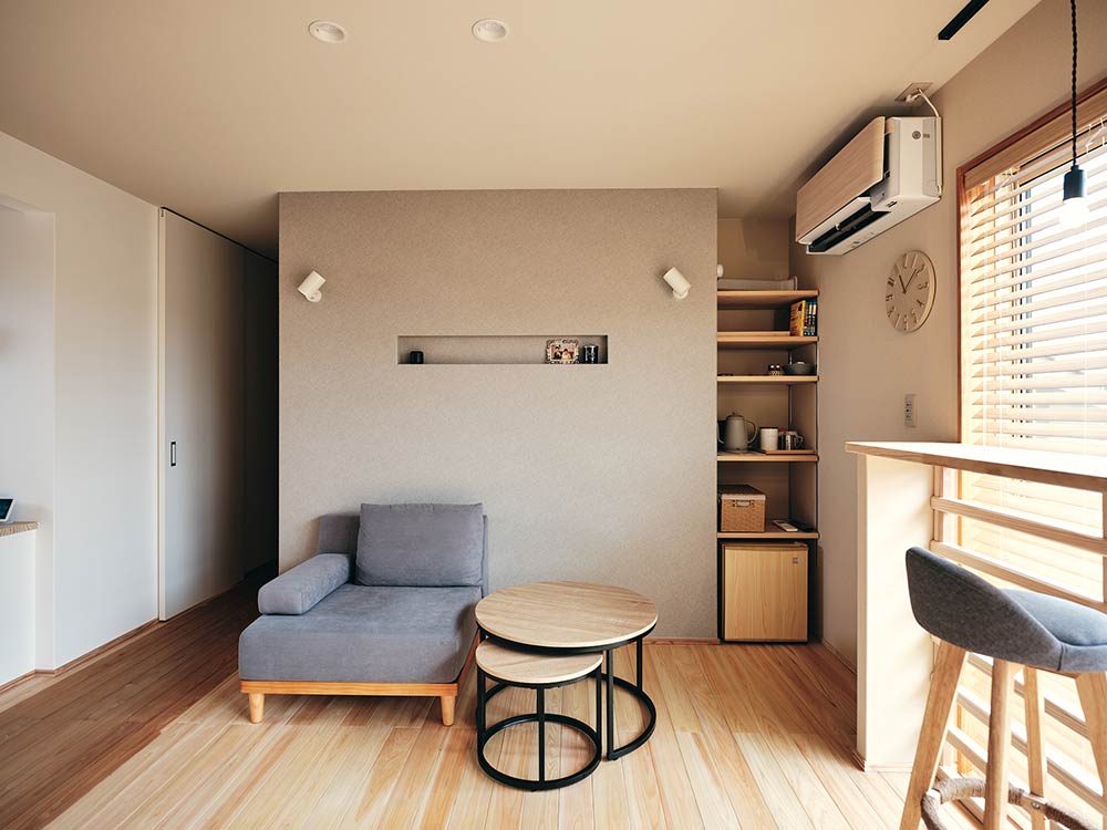 空間に彩を添える「アクセントウォール」や「ニッチ」