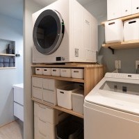 「洗う・乾かす・しまう」が、ここで完結。家事が捗るランドリー空間
