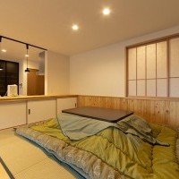 家族みんなが自然と集まる、小上がりの畳スペース